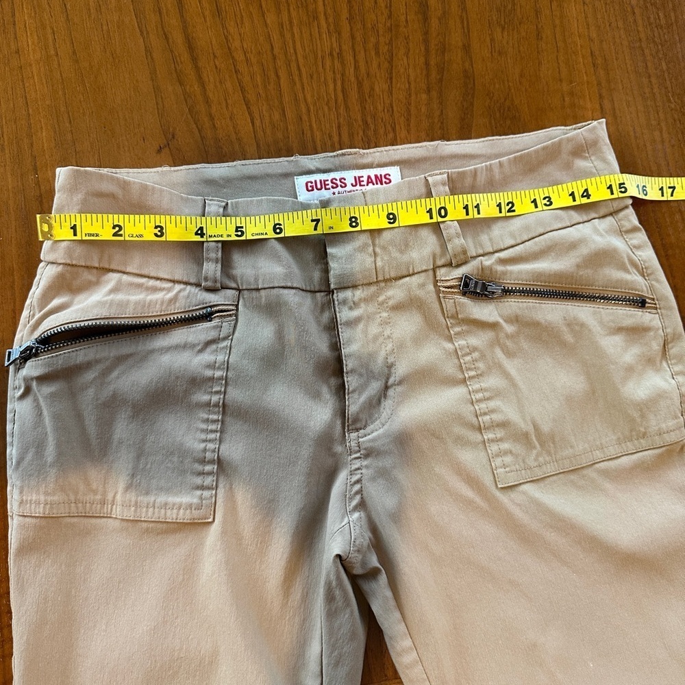 Y2K Guess Stretch Wide Leg Khaki Pants - Picture 7 of 10